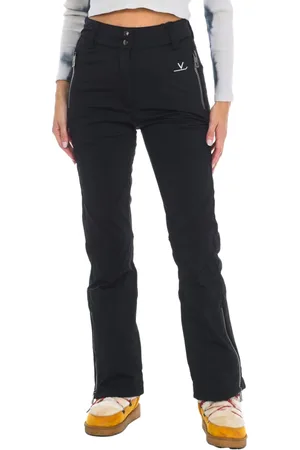 Vuarnet Sport, Dame, Sort, S, Justerbare Ski Bukser med Indre Gaiter