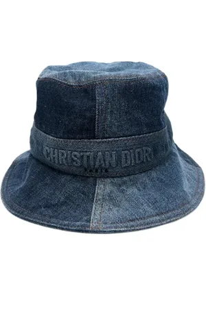Dior Pre-owned, Dame, Blå, ONE SIZE, Denim, Pre-owned Denim hatte