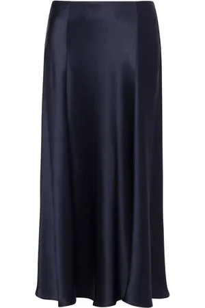 Alberta Ferretti Nederdel, Dame, Blå, XL, Elegant Midi Nederdele Kollektion