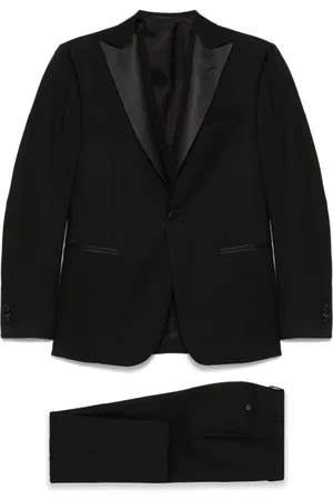 corneliani Jakkesæt, Herre, Sort, 3XL, Sort jakkesæt til mænd