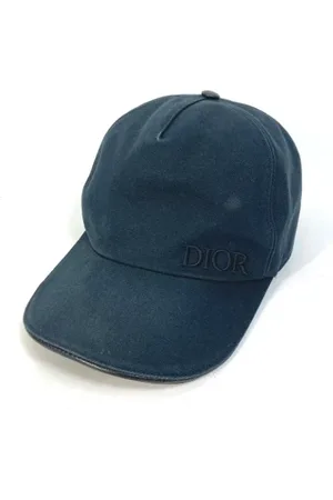 Dior Pre-owned, Dame, Sort, ONE SIZE, Bomuld, Pre-owned Bomuld hatte