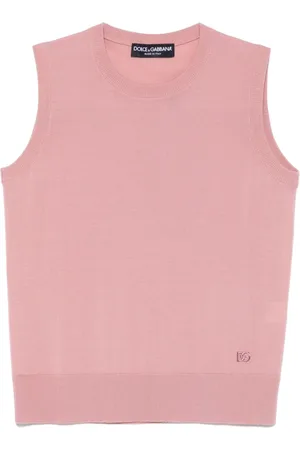 Dolce & Gabbana Strik, Dame, Lyserød, M, Vison Sweater