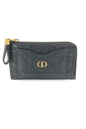 Dior Pre-owned, Dame, Sort, ONE SIZE, Uld, Pre-owned Laeder punge
