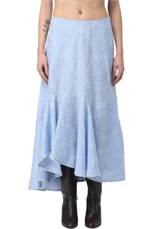 Etro Nederdel, Dame, Blå, XS, Mini Nederdel i Trendy Stil