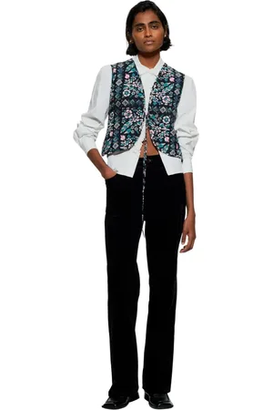 Antik Batik Jakke, Dame, Flerfarvet, XS, Bomuld, Blomsterprint vest