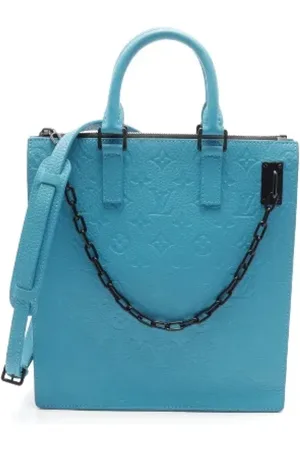 LOUIS VUITTON Pre-owned, Herre, Blå, ONE SIZE, Uld, Pre-owned Laeder louis-vuitton-tasker