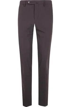 PT01 Bukser, Herre, Brun, L, Uld, Slim Fit Stilfulde Bukser