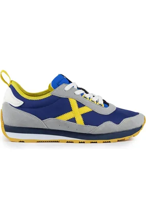 Munich Sko, Herre, Flerfarvet, 41 EU, Tyl, Retro Style Sneaker Blå Ruskind