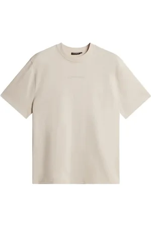 J Lindeberg Top, Herre, , S, Bomuld, Moonbeam Heavy Logo T-shirt