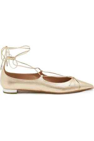 Aquazzura Sko, Dame, Gul, 36 1/2 EU, Elegante Ballet Flats til Kvinder