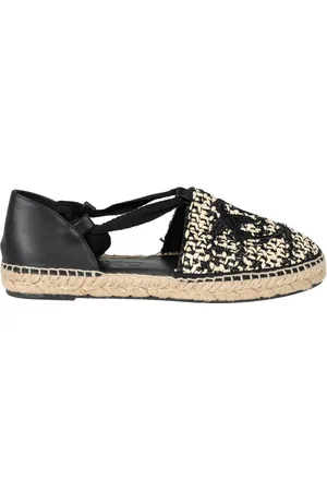 Pinko Sko, Dame, Sort, 37 EU, Læder, Elegante Espadrilles Angelica
