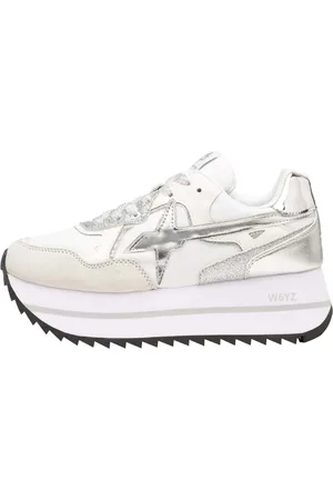 W6YZ Sko, Dame, Grå, 39 EU, Suede, Suede and technical fabric sneakers Deva W.