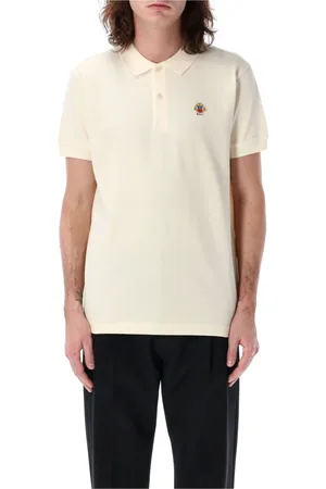 Bally Top, Herre, Hvid, M, Bomuld, Bomuldspolo med broderet kiste