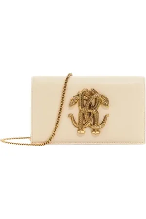 Roberto Cavalli Taske, Dame, , ONE SIZE, Uld, Monogram Mirror Snake Skuldertaske