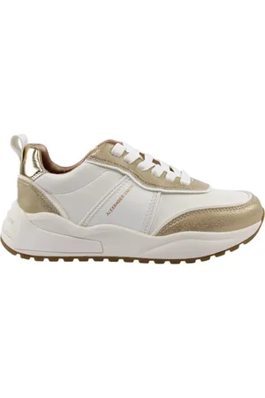 Alexander Smith Sko, Dame, Hvid, 40 EU, Elegant Gold Dover Sko