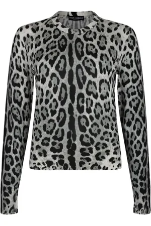 Dolce & Gabbana Strik, Dame, Grå, S, Uld, Stilfulde Sweaters Kollektion