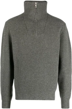 OFFICINE GENERALE Strik, Herre, Grøn, XL, Uld, Rullekraver