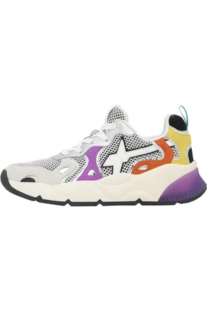 W6YZ Sko, Dame, Flerfarvet, 38 EU, Suede, Suede and technical fabric sneakers Sarah-W.