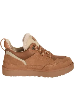 UGG Sko, Herre, Brun, 42 EU, Polyester, Lowmel ruskind og ballistisk lærred sneakers