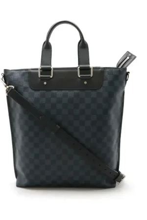 LOUIS VUITTON Pre-owned, Dame, Blå, ONE SIZE, Uld, Pre-owned Canvas skuldertasker