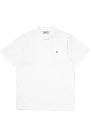 Carhartt Top, Herre, Hvid, M, Bomuld, Piqué Polo Shirt