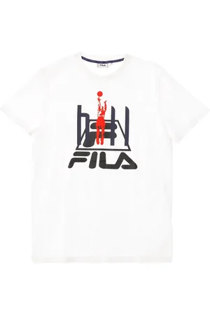 Fila Top, Herre, Hvid, S, Bomuld, Hvid Crew Neck T-Shirt