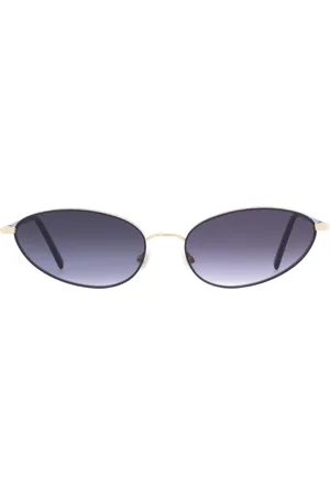 ANDY WOLF Tilbehør, Dame, Gul, 57 MM, Uld, Cat-Eye solbriller i guld