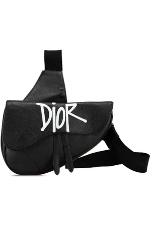 Dior Pre-owned, Herre, Sort, ONE SIZE, Uld, Pre-owned Laeder crossbody-tasker