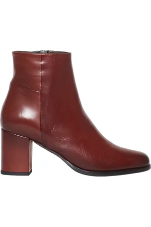 ROSSANO BISCONTI Sko, Dame, Brun, 37 EU, Læder, Brun læder ankelstøvler Aw23
