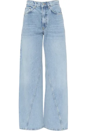 ANINE BING Jeans, Dame, Blå, W28, Denim, Vintage Wide Leg Denim Jeans