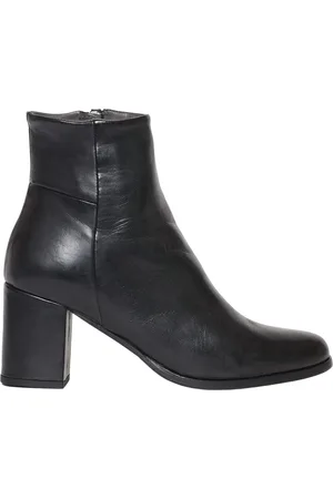 ROSSANO BISCONTI Sko, Dame, Sort, 35 1/2 EU, Læder, Sort læder ankelstøvler Aw23