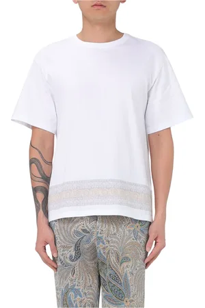 Etro Top, Herre, Hvid, M, Bomuld, Soho T-Shirt