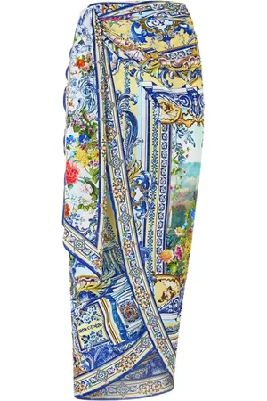Camilla Nederdel, Dame, Flerfarvet, L/XL, Nylon, Portugisisk Palads Øjet Sarong