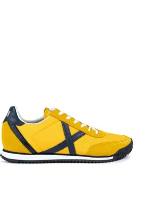 Munich Sko, Herre, Gul, 46 EU, Uld, Riber Stilfulde Gule Sneakers