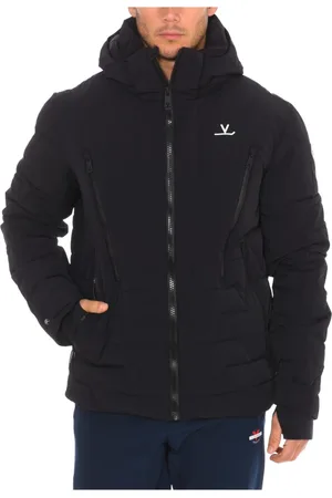 Vuarnet Sport, Herre, Sort, 2XL, Ski Jakke med Aftagelig Hætte