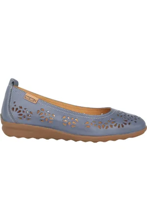 Pikolinos Sko, Dame, Blå, 35 EU, Uld, Blå Dame Ballerina Sko