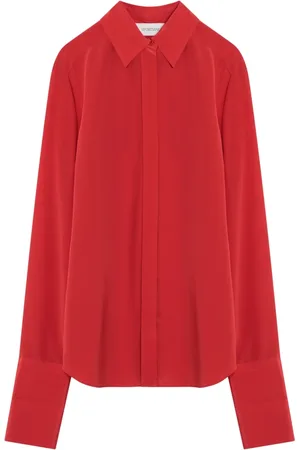 Sportmax Bluser & Skjorter, Dame, Rød, XS, Langærmet Skjorte