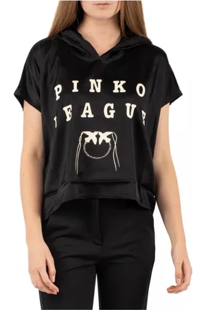 Pinko Sweathshirts & Hoodies, Dame, Sort, S, Uld, Stilfuld Pink Top