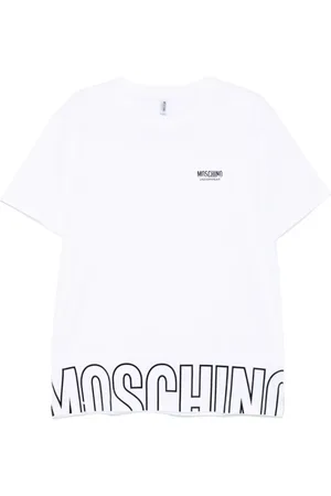 Moschino Top, Herre, Hvid, S, Bomuld, Hvid T-shirt og Polo