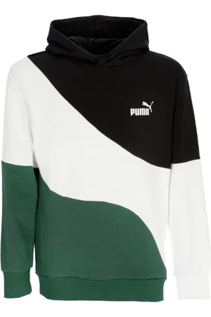 PUMA Sweathshirts & Hoodies, Herre, Flerfarvet, S, Bomuld, Kat Skåret Letvægts Hættetrøje