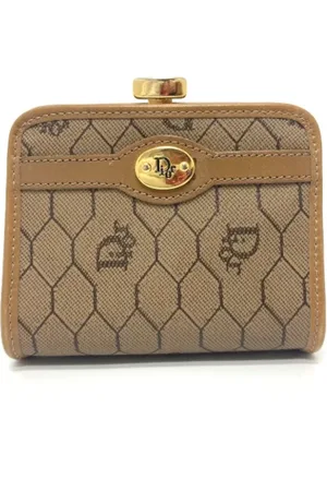Dior Pre-owned, Dame, Brun, ONE SIZE, Uld, Pre-owned Laeder punge