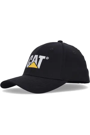 Caterpillar Tilbehør, unisex, Sort, S/M, Bomuld, Sort buet skygge strækpasform kasket