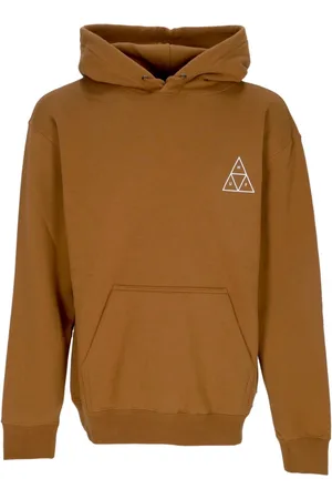 Huf Sweathshirts & Hoodies, Herre, Brun, XL, Bomuld, Triangle Po Hoodie Sæt Langærmet