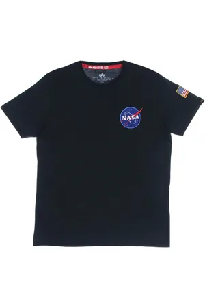 Alpha Industries Top, Herre, Blå, XL, Space Shuttle Tee til mænd