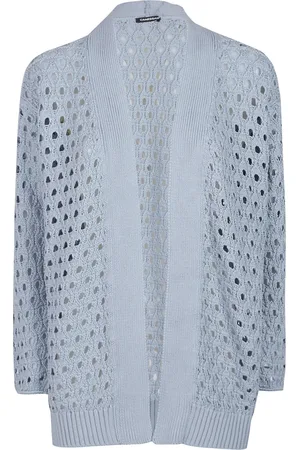 Canessa Strik, Dame, Blå, M, Oversized Fern Cardigan