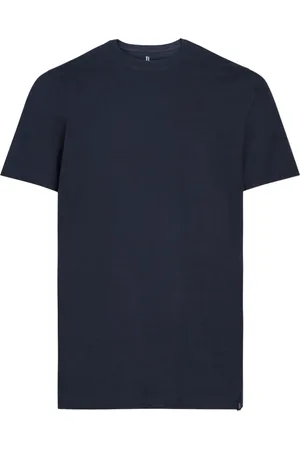 Boggi Milano Top, Herre, Blå, M, Bomuld, Slub Cotton Jersey T-shirt