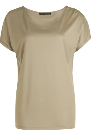 Betty Barclay Top, Dame, Grøn, 3XL, Afslappet V-hals Basis T-shirt