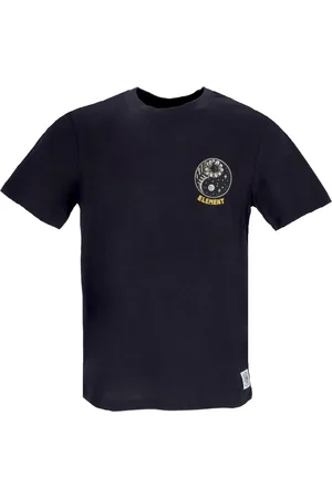 Element Top, Herre, Sort, L, Bomuld, Timber Flint Sort Herre T-shirt