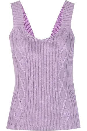 Jacob Cohen Top, Dame, Lilla, M, Uld, Stilfuld Ærmeløs Top