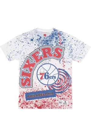 Mitchell & Ness Top, Herre, Flerfarvet, L, Bomuld, NBA Hold Burst Tee Phi76e